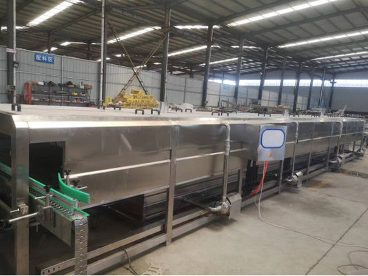 Tunnel Pasteurization Line Canned Glass Bottle Pickles Beverage Sterilizer Low Temperature Food Sterilizer Line