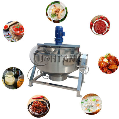 Stainless Steel Double Jacketed Kettle Cooking Kettle With Mixer