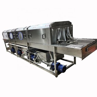Multi Section Plastic Box Tray Washing Equipment