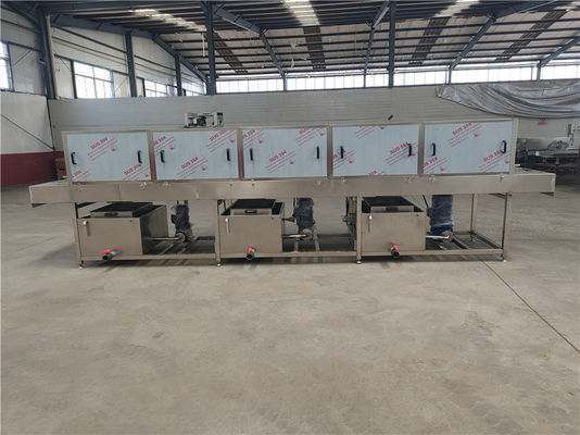 Poultry Plastic Basket Washer Machine High Pressure Spray Sterilization