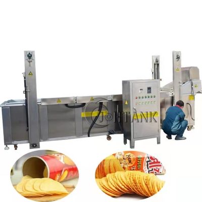 Food Grade Continuous Frying Machine Electric Gas Diesel Heating