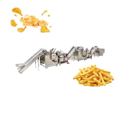 Full Automatic Potato Frozen French Fries Making Machine 500kg/h