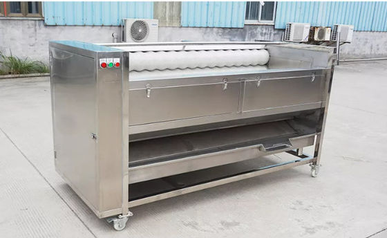 Cassava Peeler Emery Roller Peeling And Washing Machine For Vegetable Brush Roller Cleaning Machine