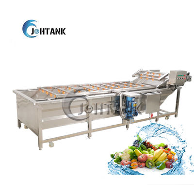 Single Tank Ozone Based Vegetable Fruit Bubble Washing Machine
