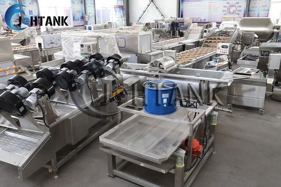 Single Tank Ozone Based Vegetable Fruit Bubble Washing Machine