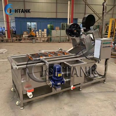 Single Tank Ozone Based Vegetable Fruit Bubble Washing Machine