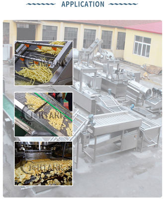 500kg/H Potato Chips Production Line , Potato Chips Making Machine For Small Business