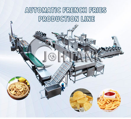 304 Stainless Steel Potato Chips Production Line , Potato Chips Maker Machine