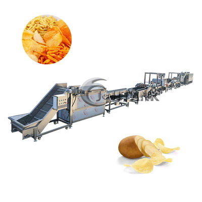 Gas Electric Automatic French Fries Making Machine 50kg/H