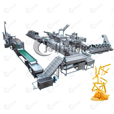 Natural Snack Frozen French Fries Processing Line 2000kg/H