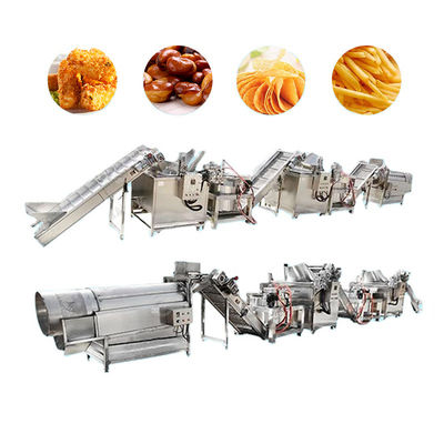 Fresh Finger Sticks Frozen French Fries Production Line 500kg Per Hour