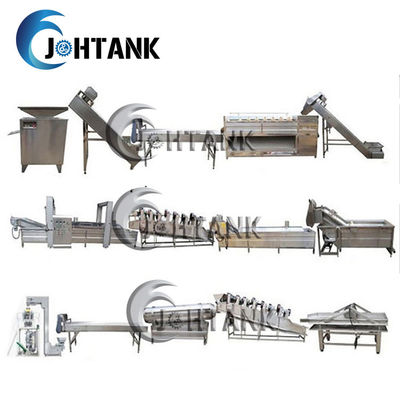 Fresh Finger Sticks Frozen French Fries Production Line 500kg Per Hour