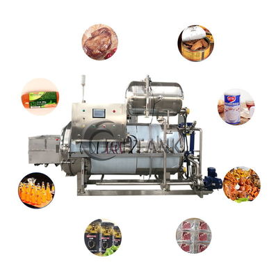 Small Air Steam Food Sterilizer Machine Water Immersion Retort