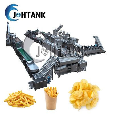 Potato Crisp Chips French Fries Manufacturing Machine 500kg/h