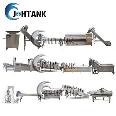 Natural Snack Frozen French Fries Processing Line 2000kg/H