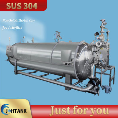 Milk Canning Food Sterilizer Machine , Retort Food Processing Machinery