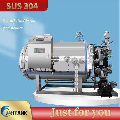 Canned Tuna Food Autoclave Retort Sterilizer PLC Control