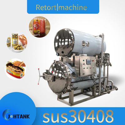 Dual Layer Sterilizer Water Immersion Retort Autoclave Machine For Vacuum Package Food