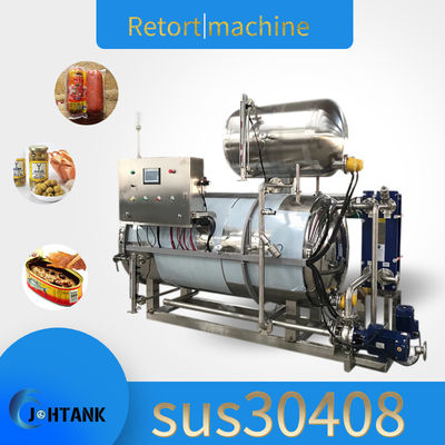 Small Air Steam Food Sterilizer Machine Water Immersion Retort