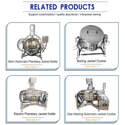 1000L Commercial Steam Jacketed Kettle With High Shear Mixer