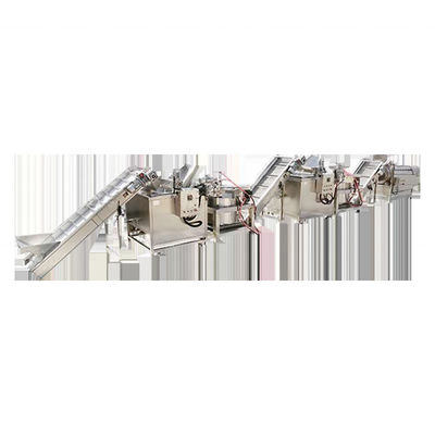 SS304 Fully Automatic Frozen French Fries Making Machine Potato Chips Production Line