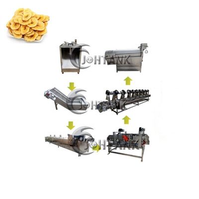 Semi Automatic Frozen French Fries Making Machine , 2000kg/h Potato Chips Production Machine