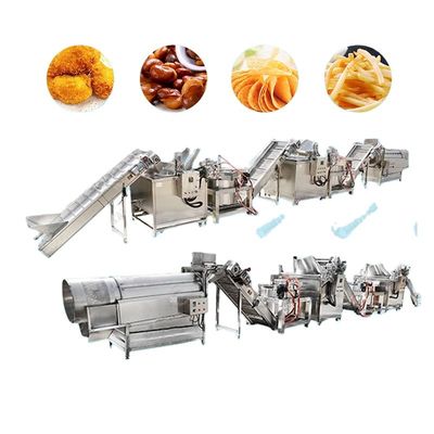 Frozen French Fries Production Line  Potato Fingers Making Machine 1000kg/H automatic Frozen French Fries Making Machine