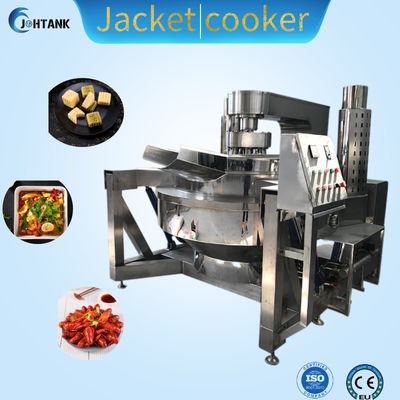 Big Capacity 100L Jacketed Cooker Sauce Jam Chili Paste Cooking Machine 500L Double Jacketed Steam Kettle
