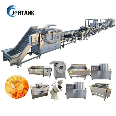SS304 Fully Automatic Frozen French Fries Making Machine Potato Chips Production Line