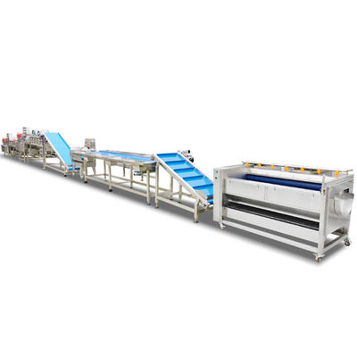 Brush Type SUS304 Air Bubble Vegetable Washer High Pressure Spray
