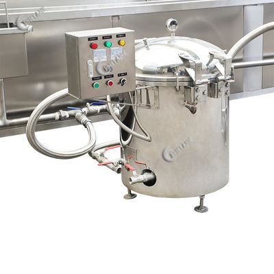 Conveyor Commercial Continuous Fryer For Potato Chips Chicken Nuggets 1200kg/h