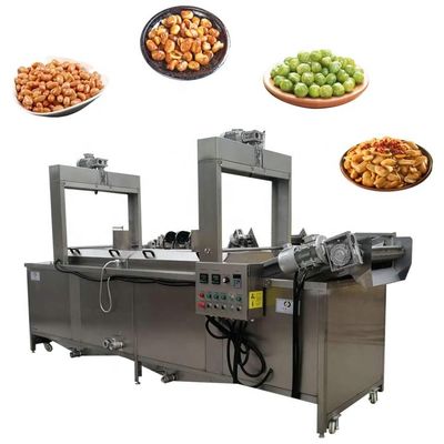 Meatballs Chicken Double Belt Continuous Frying Machine Sus304 1000kg/H