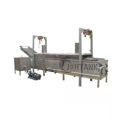 Automatic Onion Rings Continuous Frying Machine 200Kg/H