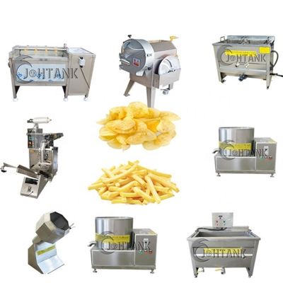 Small Scale Frozen French Fries Processing Line 2000kg/hr