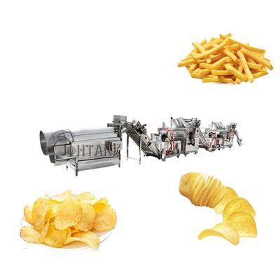 200kg/H Frozen French Fries Production Line , Fully Automatic Chips Making Machine