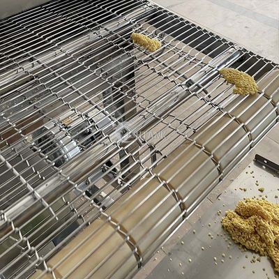 Meatballs Chicken Double Belt Continuous Frying Machine Sus304 1000kg/H